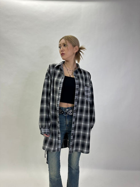 2パターンチェックオーバーシャツ