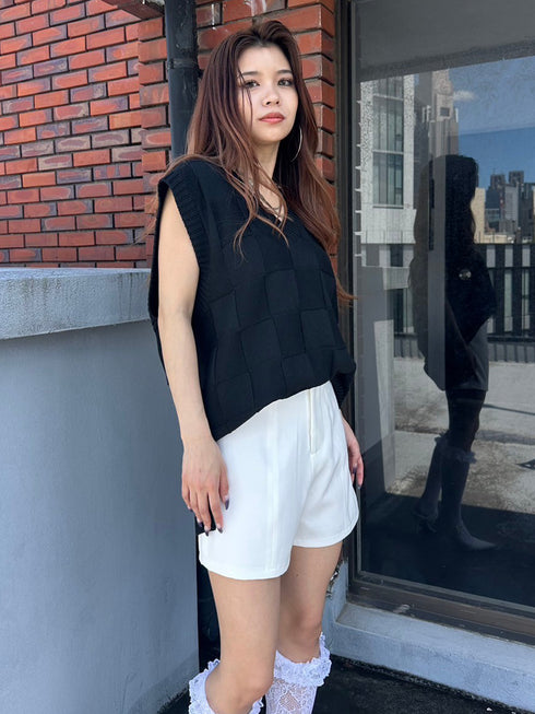 ハイウエストショートパンツ