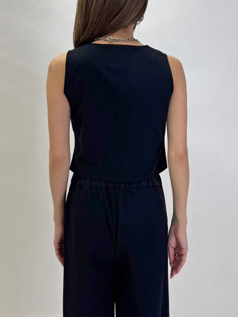 スリーブレスジャケットベスト