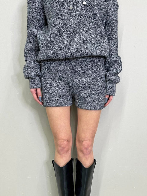 MIXニットショートパンツ