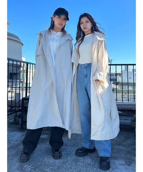 ナイロンロングコート