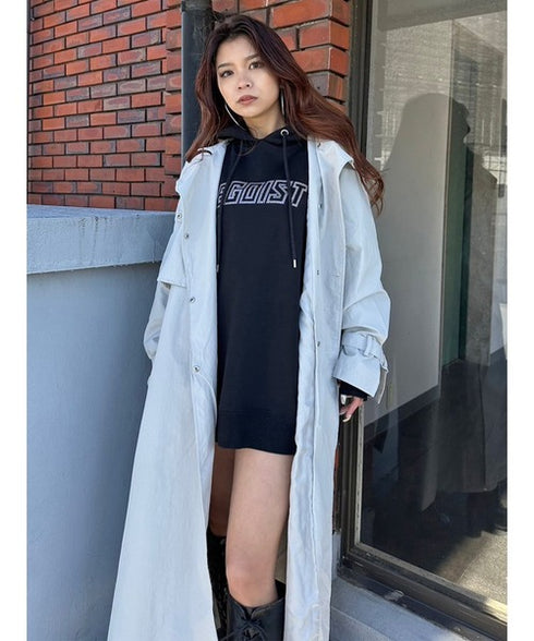 ナイロンロングコート