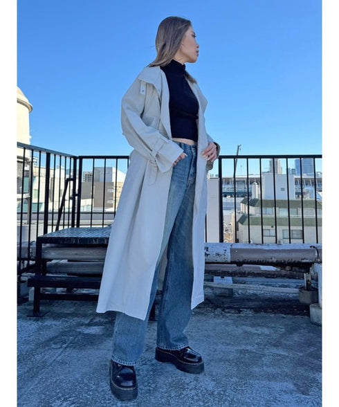 ナイロンロングコート