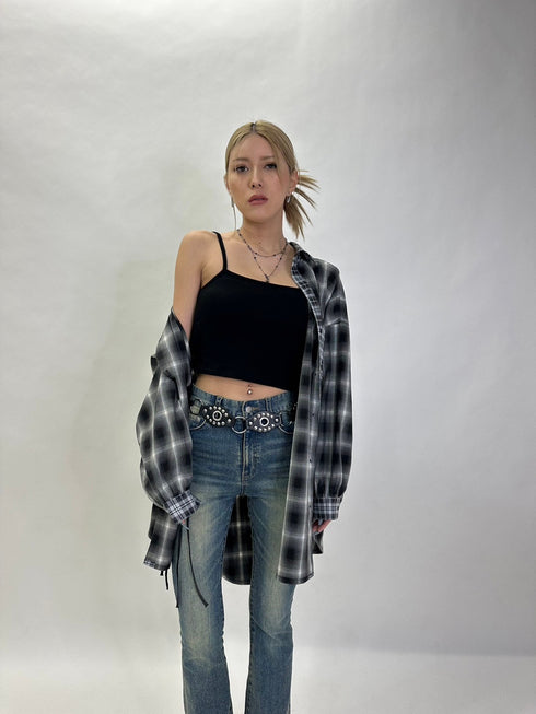 2パターンチェックオーバーシャツ