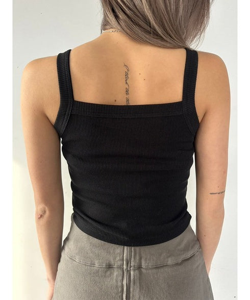 リブパイピングキャミトップス