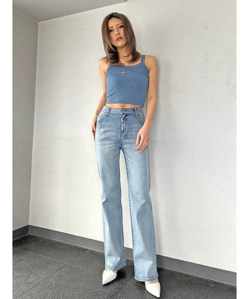 リブパイピングキャミトップス