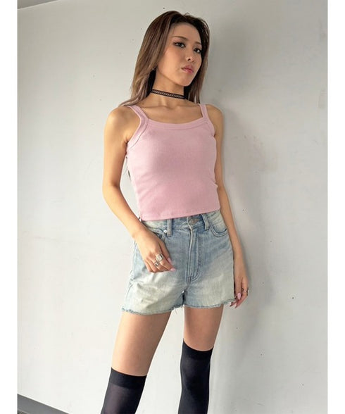 リブパイピングキャミトップス