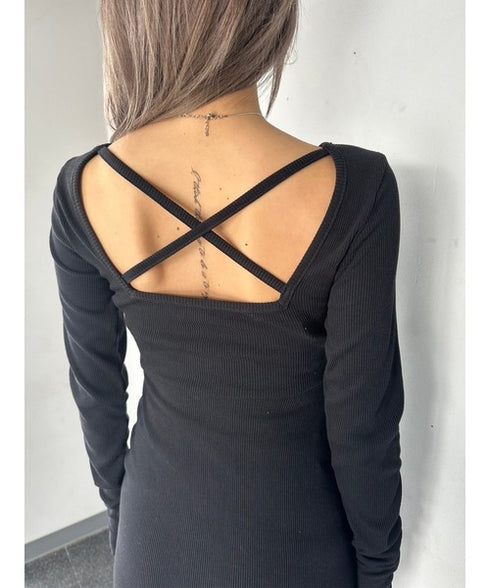 ギャザーリブミニワンピース