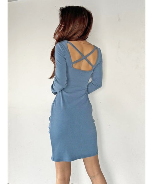 ギャザーリブミニワンピース