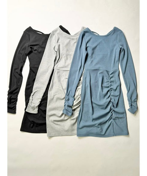 ギャザーリブミニワンピース