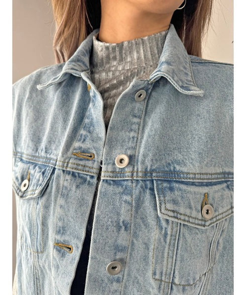 ノースリデニムジャケット