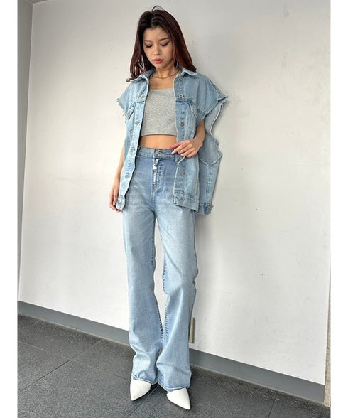 ノースリデニムジャケット