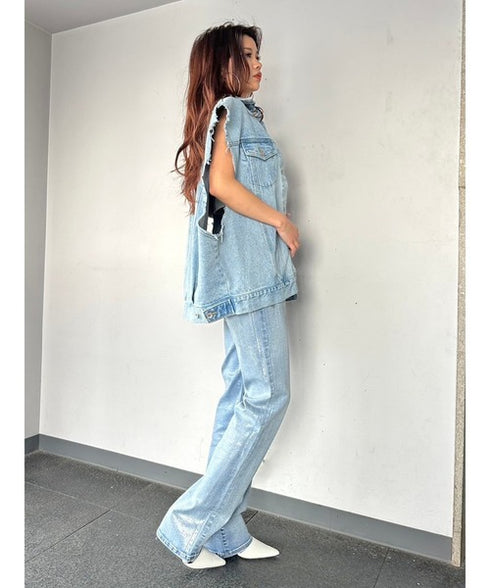 ノースリデニムジャケット