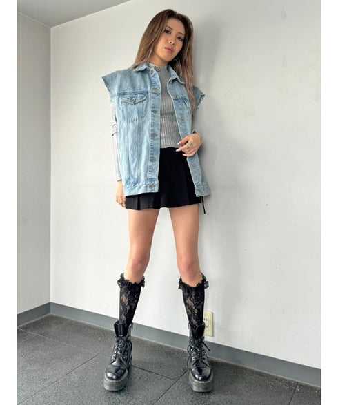 ノースリデニムジャケット