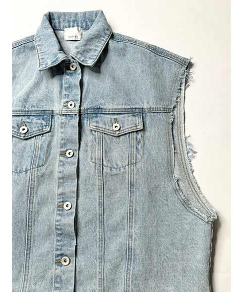 ノースリデニムジャケット