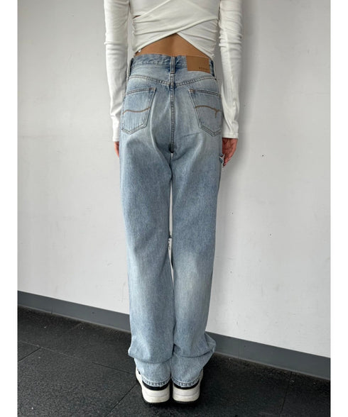 EGストレートデニムパンツ