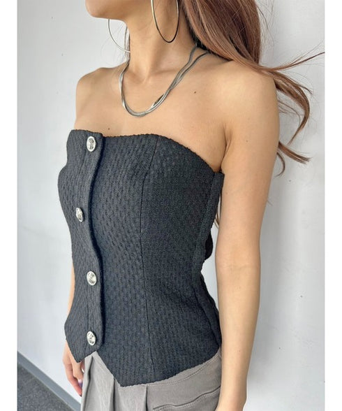 ツイードビスチェ