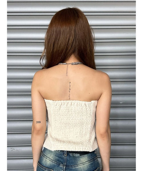 ツイードビスチェ