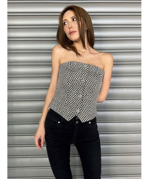 ツイードビスチェ