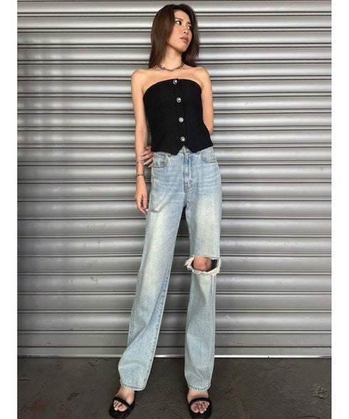 ツイードビスチェ