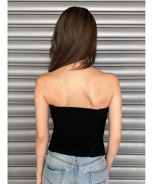 ツイードビスチェ