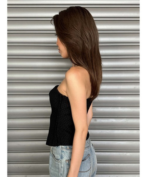 ツイードビスチェ