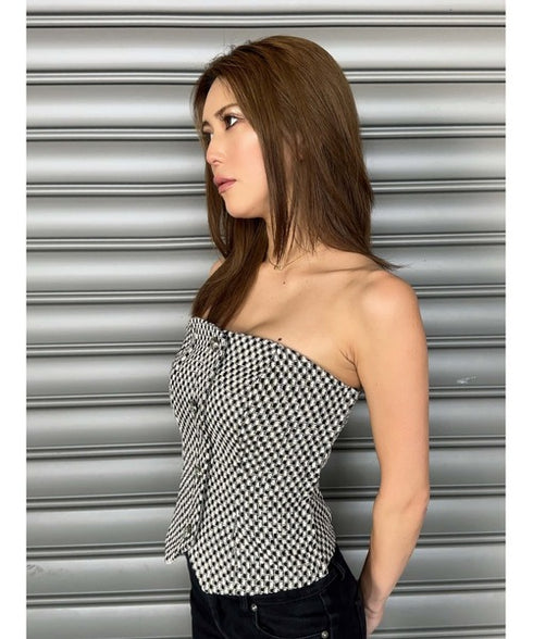 ツイードビスチェ