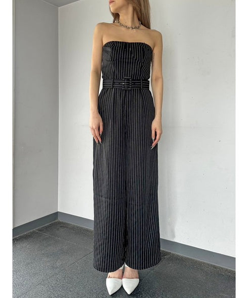 コルセットワイドパンツオールインワン