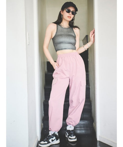 シャイニーショートタンクトップス