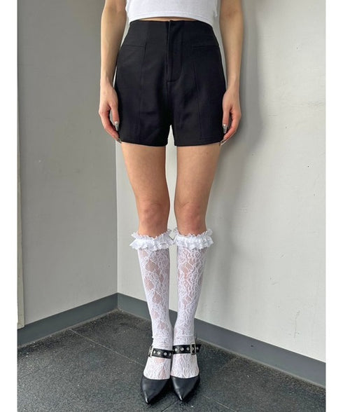 ハイウエストショートパンツ