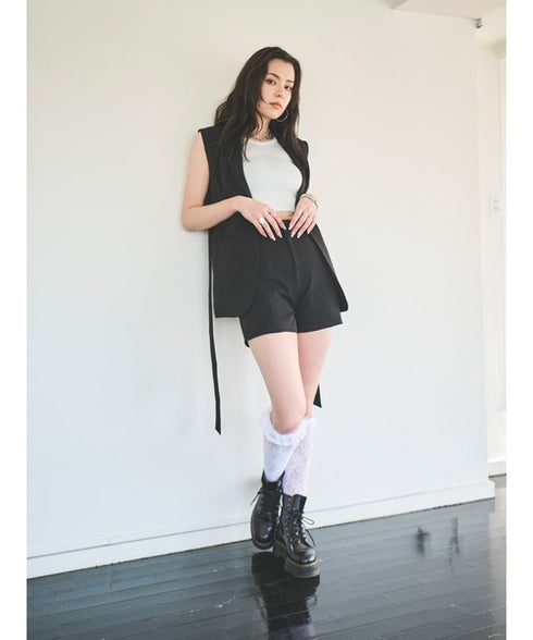 ハイウエストショートパンツ