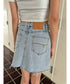 ラップデニムミニスカート