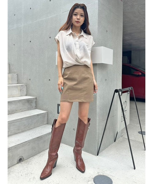 シャツドッキングワンピース