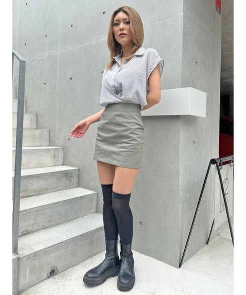 シャツドッキングワンピース