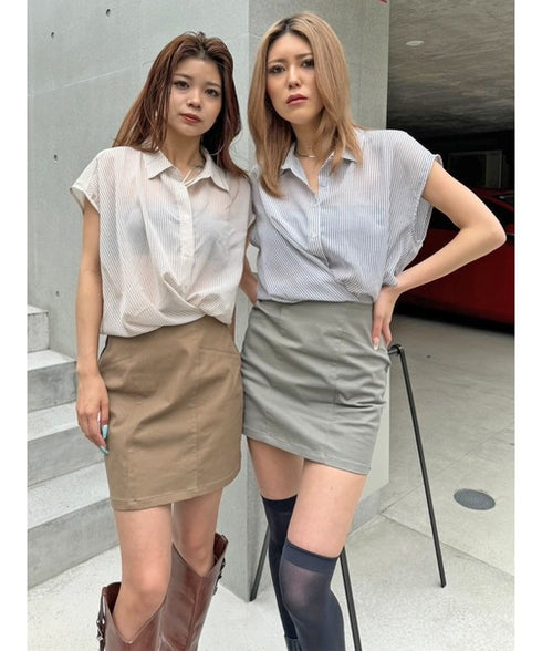 シャツドッキングワンピース