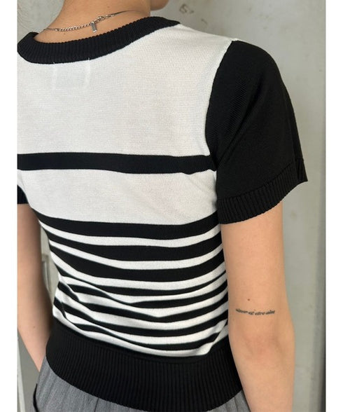 グラム・ヴィンテージボーダーニットトップス