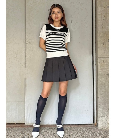 グラム・ヴィンテージボーダーニットトップス