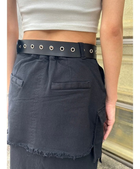 レイヤード風カーゴスカート