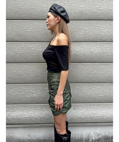 アシメデザインカットリブTOP