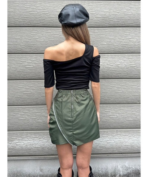 アシメデザインカットリブTOP