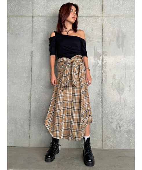 アシメデザインカットリブTOP