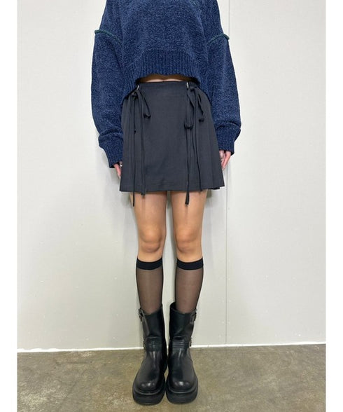 リボンプリーツミニスカート