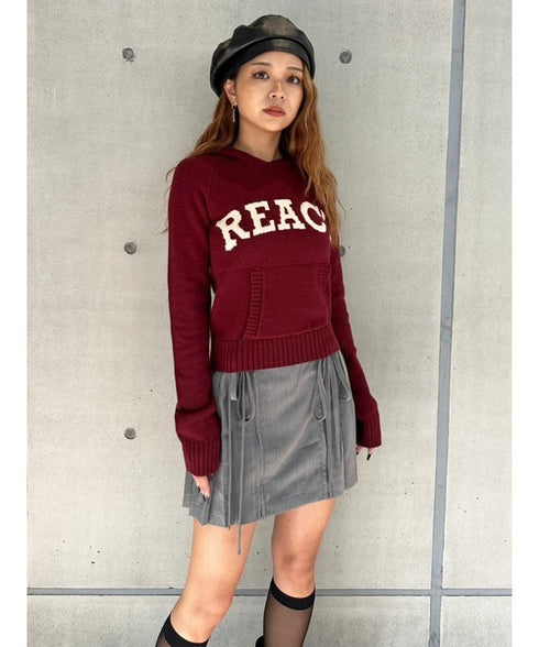 サイドベルトチェック柄スカート