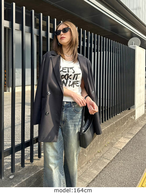 手書き風ロゴTシャツ