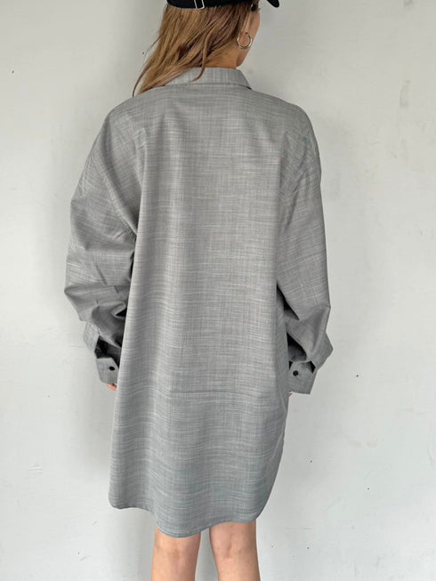 リネンライクシャツセットアップ