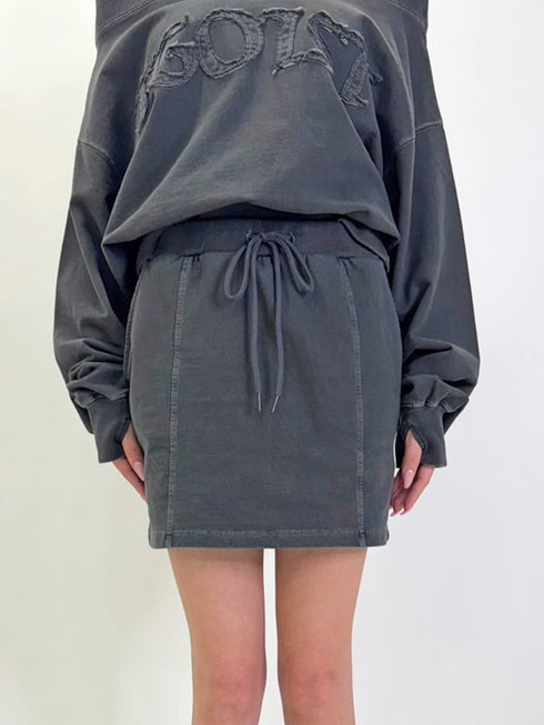 加工裏毛ミニスカート