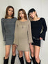 バックオープンニットワンピース