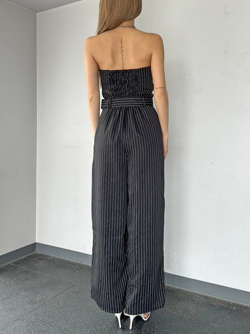 コルセットワイドパンツオールインワン