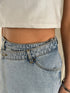 ラップデニムミニスカート
