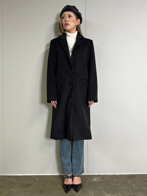 3釦Iラインチェスターコート